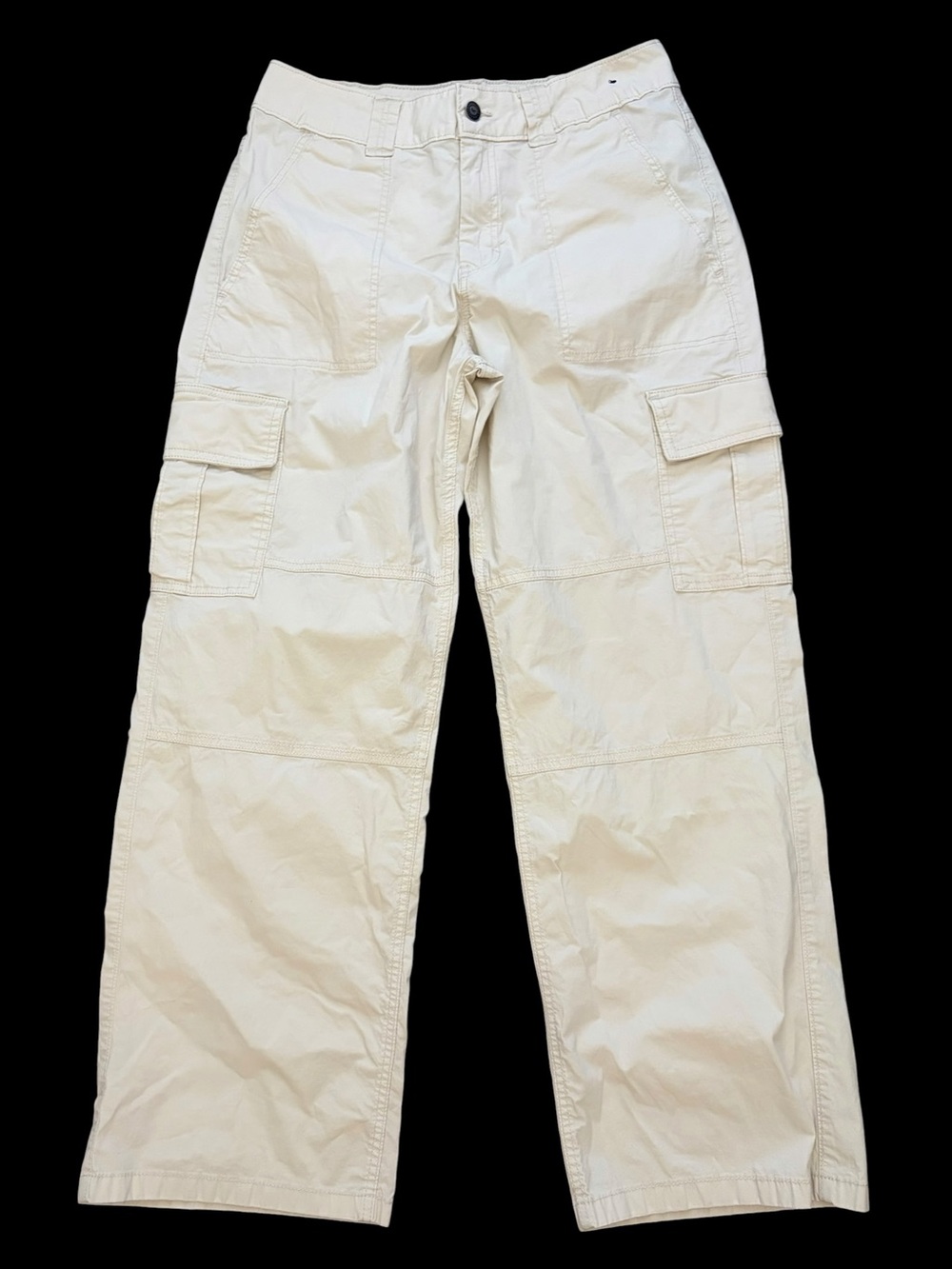 Hollister High-Rise Baggy Casual Utility Style Cargo Pants 98% Cotton 8R/w29